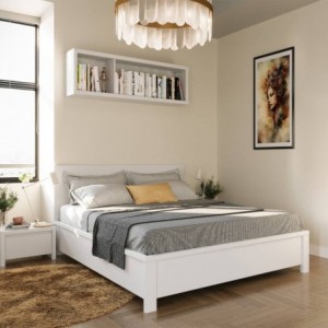 Pack Cama + 2 Mesas de Cabeceira Kaspian Pack Cama + 2 Mesas de Cabeceira Kaspian