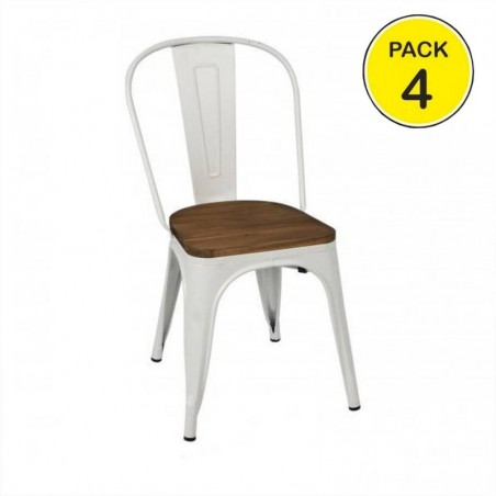Pack 4 Cadeiras Liv (Branco)