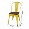 Pack 4 Cadeiras Liv (Amarelo)