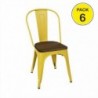 Pack 6 Cadeiras Liv (Amarelo)