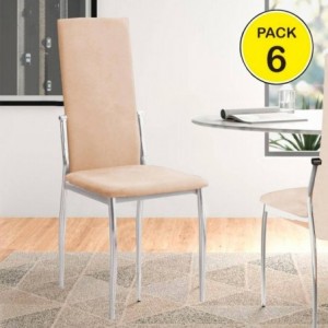 Pack de 6 Cadeiras Sakura (Bege) Pack de 6 Cadeiras Sakura (Bege)