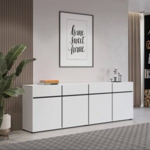 Aparador 4 Portas + 4 Gavetas Cross Aparador 4 Portas + 4 Gavetas Cross