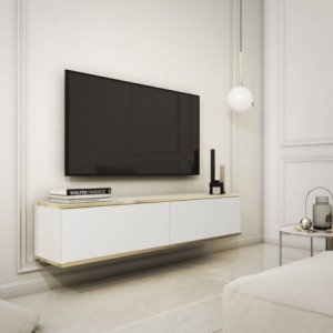 Base Tv Suspensa + 2 Portas Oro Base Tv Suspensa + 2 Portas Oro