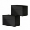 Pack 2 Mesas de Cabeceira One (Preto)