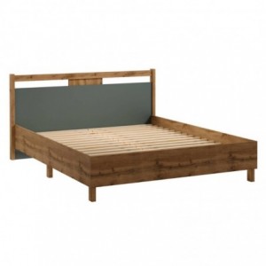Pack Cama Indygo + Colchão Doctor Back Ortopédico (200x160cm) (Green/Dab Wotan) Pack Cama Indygo + Colchão Doctor Back Ortopédico (200x160cm) (Green/Dab Wotan)