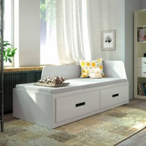 Pack Cama Dupla Infantil Mia + Colchão Doctor Back Ortopédico 200x80cm (White) Pack Cama Dupla Infantil Mia + Colchão Doctor Back Ortopédico 200x80cm (White)