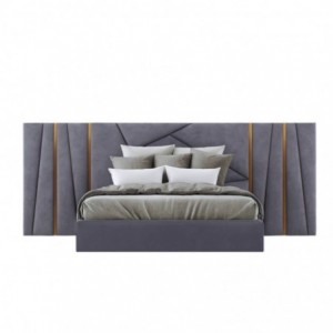 Cama Estofada de Casal Coimbra + Colchão Opc. Cama Estofada de Casal Coimbra + Colchão Opc.