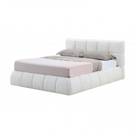 Cama Estofada Tommy c/ Estrado, Sistema Elevatório Inc + Colchão Opc.