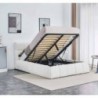 Cama Estofada Tommy c/ Estrado, Sistema Elevatório Inc + Colchão Opc.