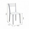 Pack Mesa de Cozinha Extensível Modelo 70 + 4 Cadeiras Modelo 20