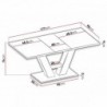 Mesa de Jantar Extensível Alvaro