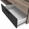 Pack Cama Michigan (Carvalho/Cinza) + Estrado (190x140cm)