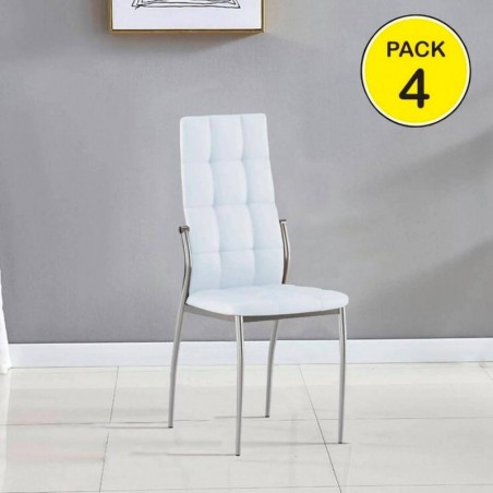 Pack de 4 Cadeiras Horátio (Branca)