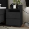 Pack Quarto Completo Orlando c/ 2 Mesas de Cabeceira Malwa M1 + Estrado (195x150cm)