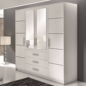 Roupeiro 4 Portas de Bater + 3 Gavetas Bali Roupeiro 4 Portas de Bater + 3 Gavetas Bali