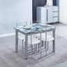 Pack Mesa Extensível Flores + 4 Cadeiras Modelo 20