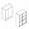 Aparador 2 Portas 117cm Office New