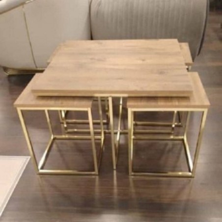 Conjunto Mesa de Centro Ahsap 4+1