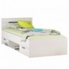 Pack Cama Michigan (Branco Matte) + Estrado + Colchão Basic 15HR (200x90cm)