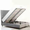 Cama Estofada Casal Luna 1 + Colchão Opc.
