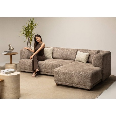 Sofá 2L + Chaise Long Monza (277x102cm)