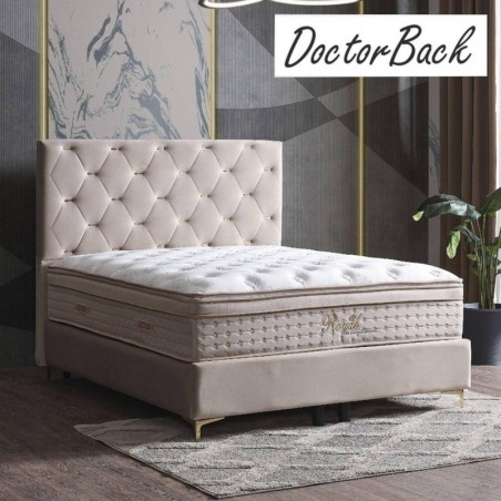 Cama Royal + Estrado, Sistema Elevatório e Fundos + Colchão Opc.