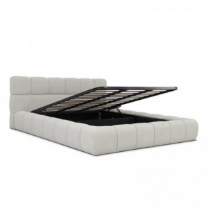 Cama de Casal Estofada Florbela + Estrado, Sistema Elevatório e Fundos + Colchão Opc. Cama de Casal Estofada Florbela + Estrado, Sistema Elevatório e Fundos + Colchão Opc.