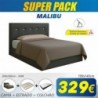 Super Pack Cama Malibu + Colchão Back Ortopédico