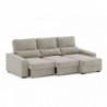 Sofá 2L + Chaise Long  c/ Cama e Baú Oslo (270x158cm)