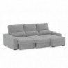 Sofá 2L + Chaise Long  c/ Cama e Baú Oslo (270x158cm)