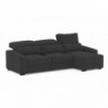 Sofá 2L + Chaise Long  c/ Cama e Baú Oslo (270x158cm)