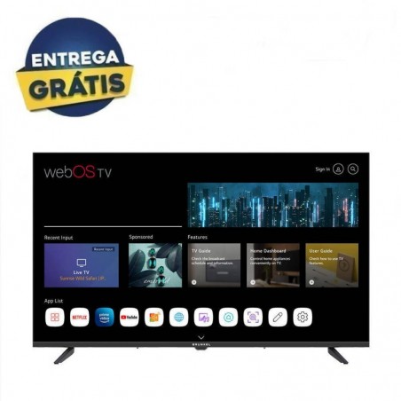 TV LED-4300PBW c/ Sistema Webos Wi-Fi 43º Polegadas