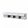 Base Tv 4 Portas + 4 Gavetas Cross