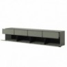 Base Tv 4 Portas + 4 Gavetas Cross