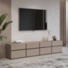Base Tv 4 Portas + 4 Gavetas Cross