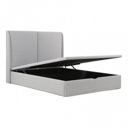 Cama Estofada Madrid c/ Sistema Elevatório e Baú Inc. + Colchão Opc.