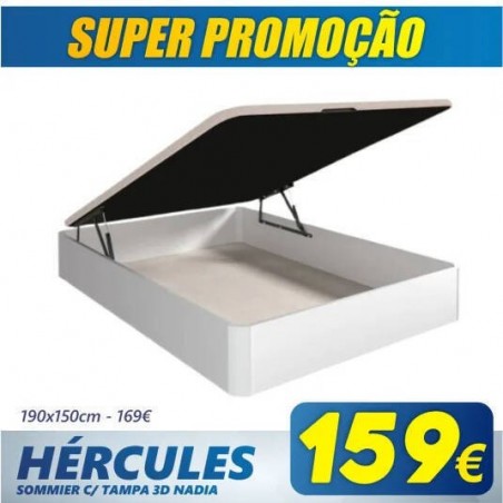 Sommier Hércules c/ Tampo 3D Nadia + Colchão Opc.
