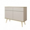 Cómoda 2 Portas + 2 Gavetas Oro