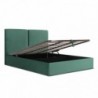Cama de Casal Estofada Madalena + Estrado, Sistema Elevatório. + Colchão Opc.