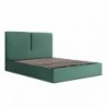 Cama de Casal Estofada Madalena + Estrado, Sistema Elevatório. + Colchão Opc.