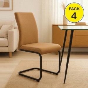 Pack de 4 Cadeira Tacoma (Marrom Canela) Pack de 4 Cadeira Tacoma (Marrom Canela)