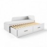 Pack Cama Dupla Infantil Mia + Colchão Doctor Back Ortopédico 200x80cm (White)