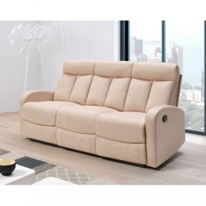 Sofá 3 Lugares Relax c/ Função Manual Siberia (180x95cm)