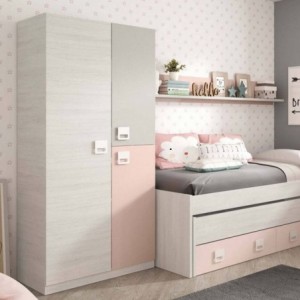 Roupeiro 3 Portas de Bater Juvenil Nube