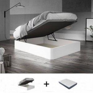 Pack Sommier Marta 30mm c/ Tampo Forrado Beige + Colchão Amazônia