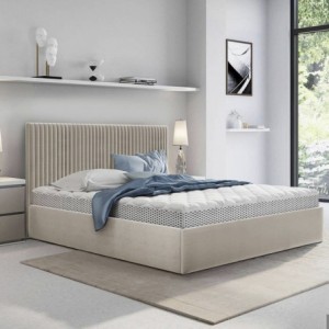 Cama Estofada de Casal Regina + Colchão Opc.