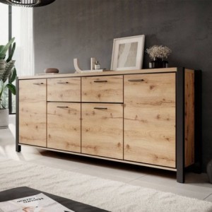 Aparador 4 Portas + 2 Gavetas Aktiv