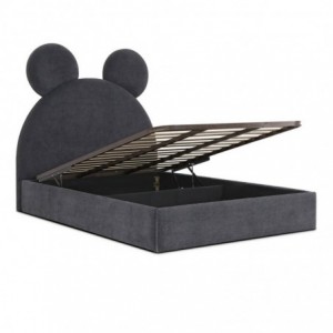 Cama Estofada Juvenil Mickey Luxury + Colchão Opc.