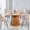 Mesa de Jantar Fixa Redonda Mura