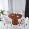 Mesa de Jantar Fixa Redonda Mura